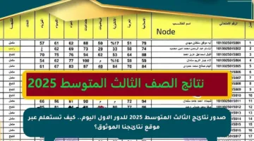 صدور نتائج الثالث المتوسط 2025 للدور الأول اليوم.. كيف تستعلم عبر موقع نتائجنا الموثوق؟